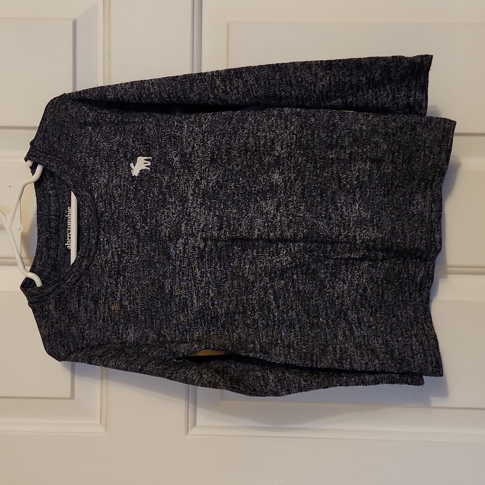 Abercrombie Kids Navy and White Long Sleeve Shirt